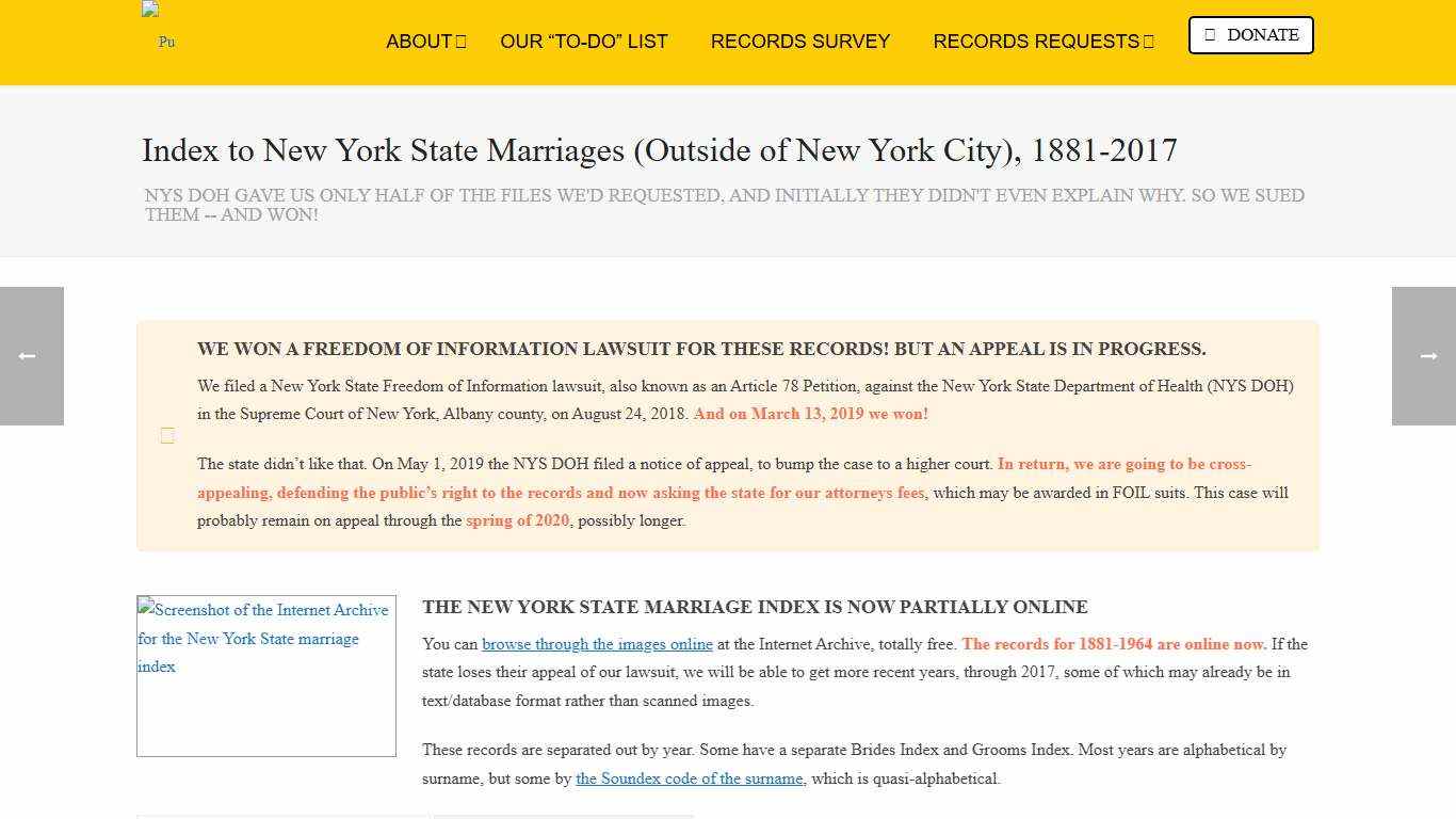 Index to New York State Marriages (Outside of New York City), 1881-2017 - Reclaim The Records