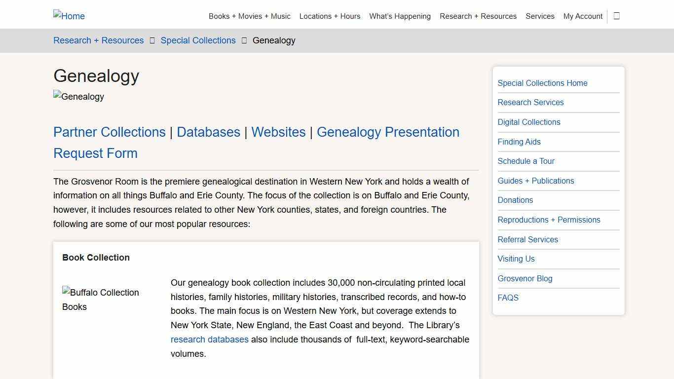 Genealogy www.buffalolib.org